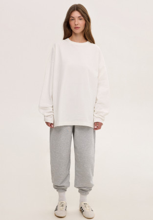 Лонгслив oversize unisex молочный Лонгслив oversize unisex молочный